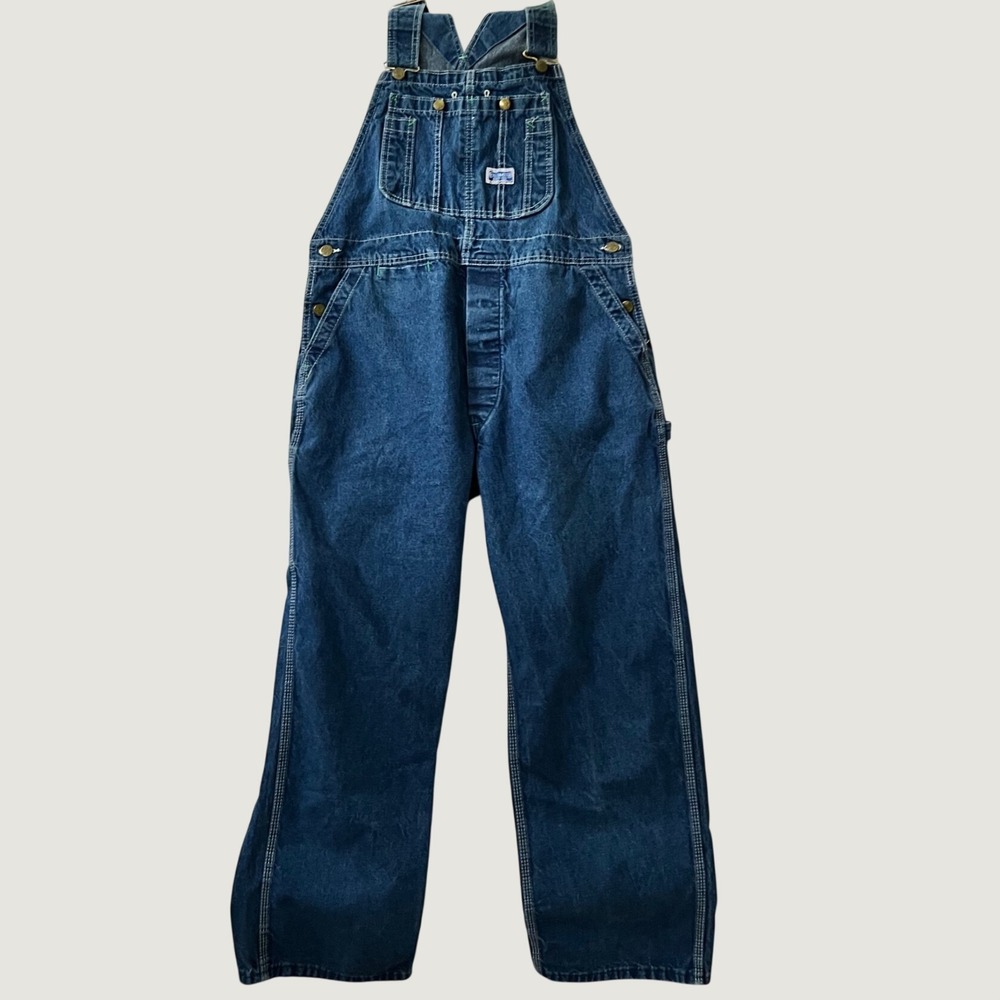 Big Smith Overalls Blue Vintage Denim Workwear Made in USA